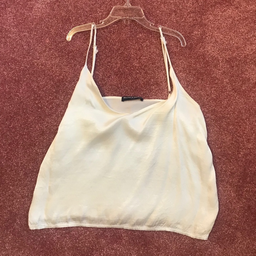 Brandy Melville White Satan Tank Top